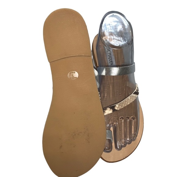 New Steve Madden Claustrophobic Toe Slide Sandal Snake Print Made in Italy SZ 7 - Picture 6 of 11